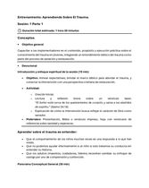 Agenda Entrenamiento Aprendiendo sobre el Trauma (Paso a paso)